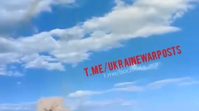 Ukrainian BM-27 at work striking Russian targets