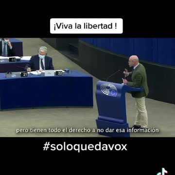 EURODIPUTADO ESPAÑOL DEFENDIENDO LA LIBERTAD EN BRUSELAS
