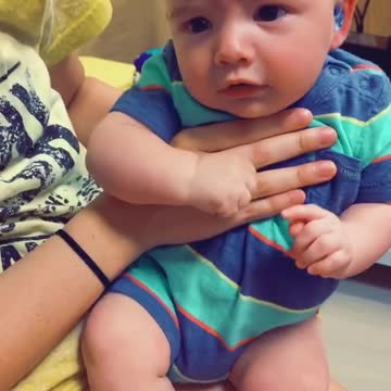 Baby Boy Hears the World for the first time.