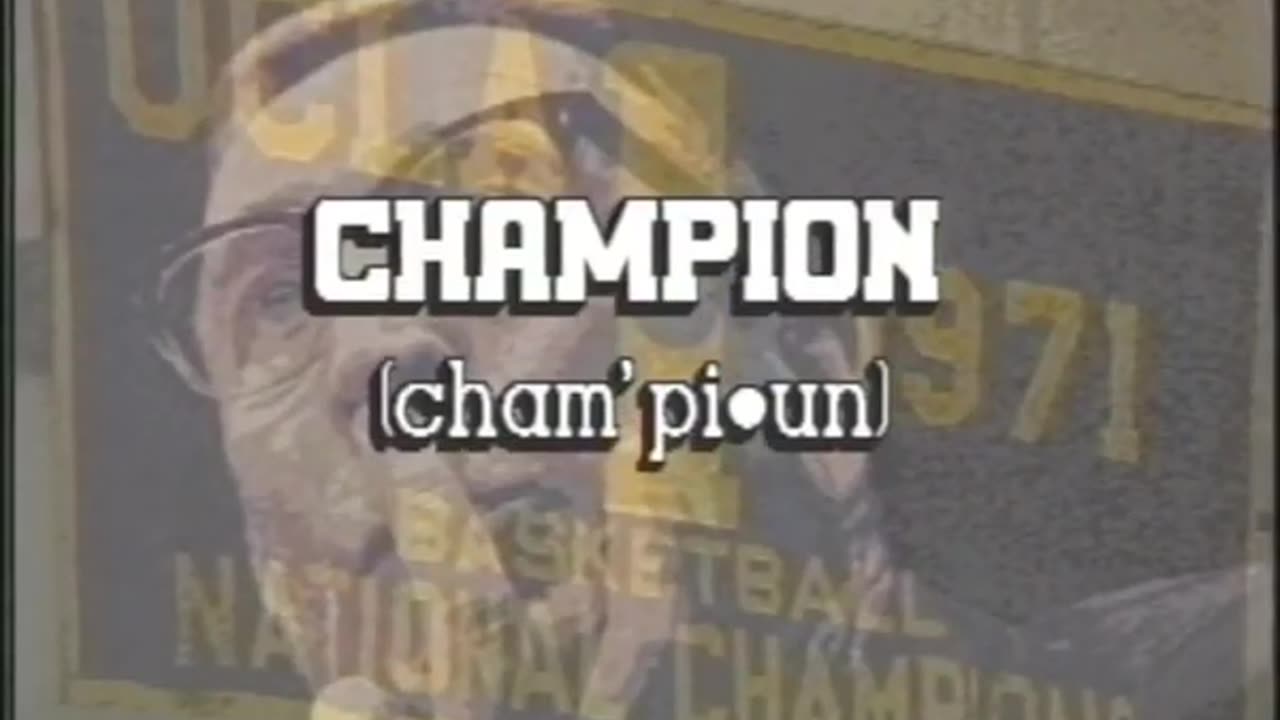 John Wooden's definition of a champion.