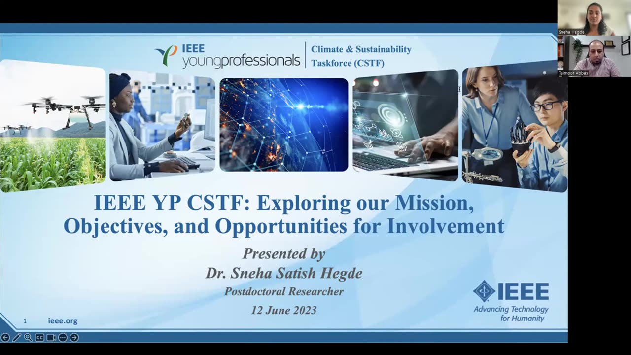 IEEE YP Webinar: CSTF: Exploring Our Mission, Objectives, and Opportunities for Involvement