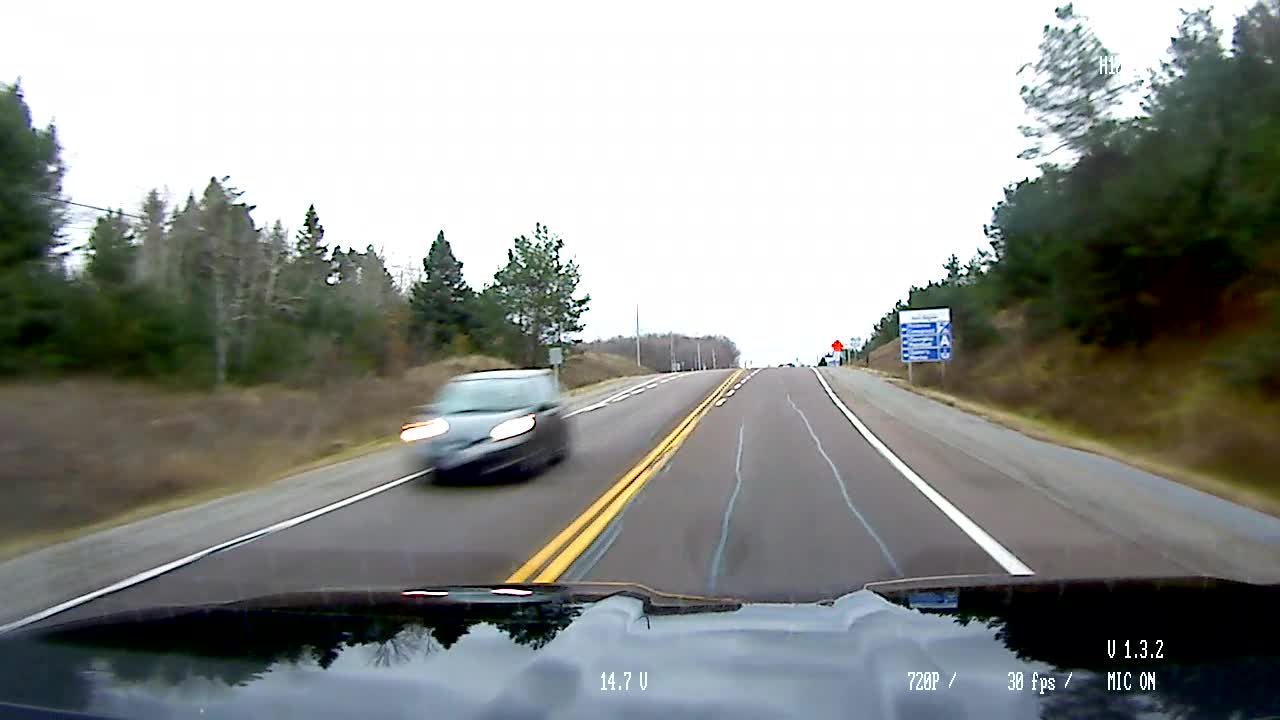 Truck Cam - Dump truck runs red light.