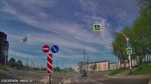 Distracted Driver Causing Accident