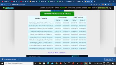 tabela sorteio freebitcoin doacao