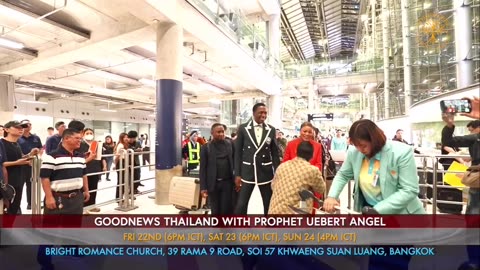 Ambassador Prophet Uebert Angel has arrived in Bangkok Thailand for Good News Thailand