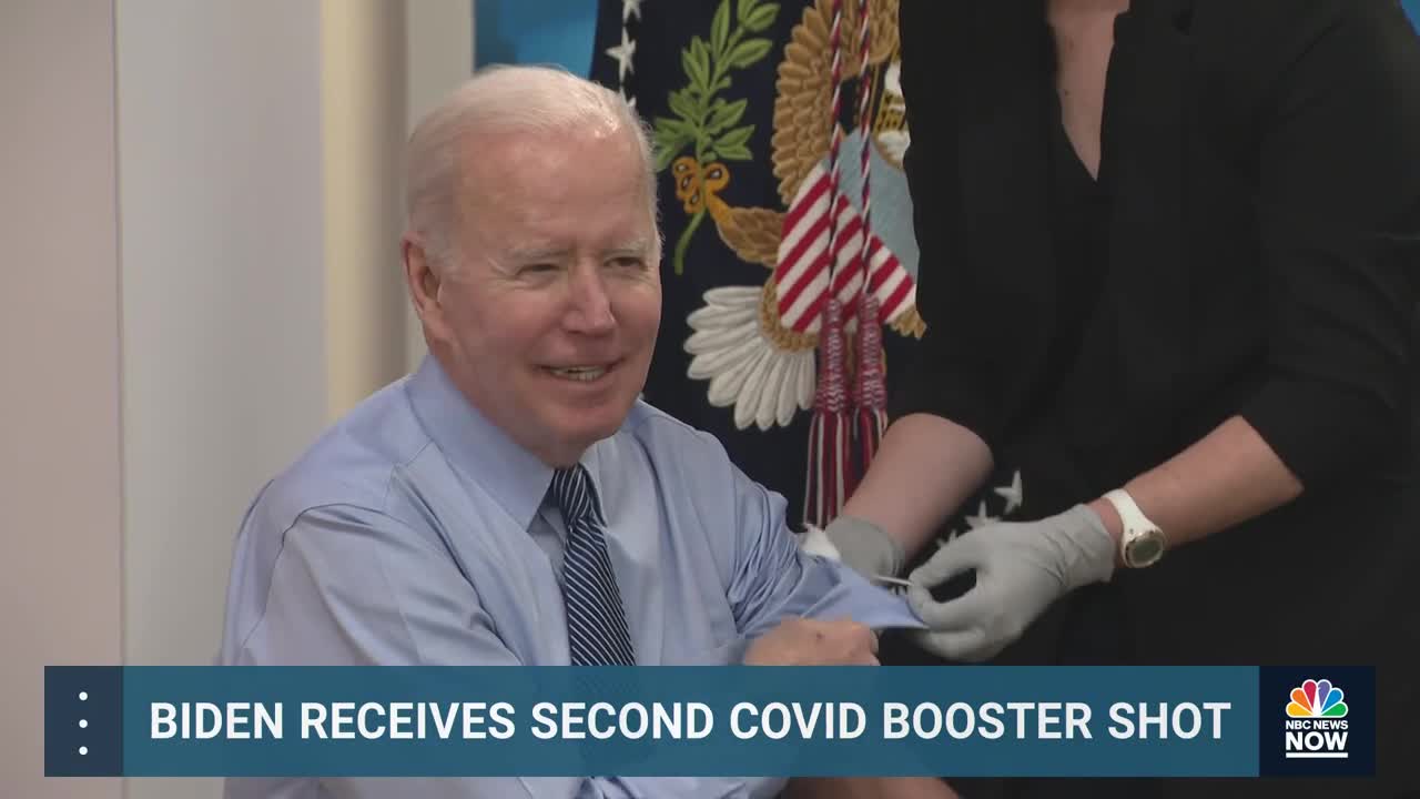 Biden Receives Second Covid Booster Shot_ 'Didn't Hurt A Bit'