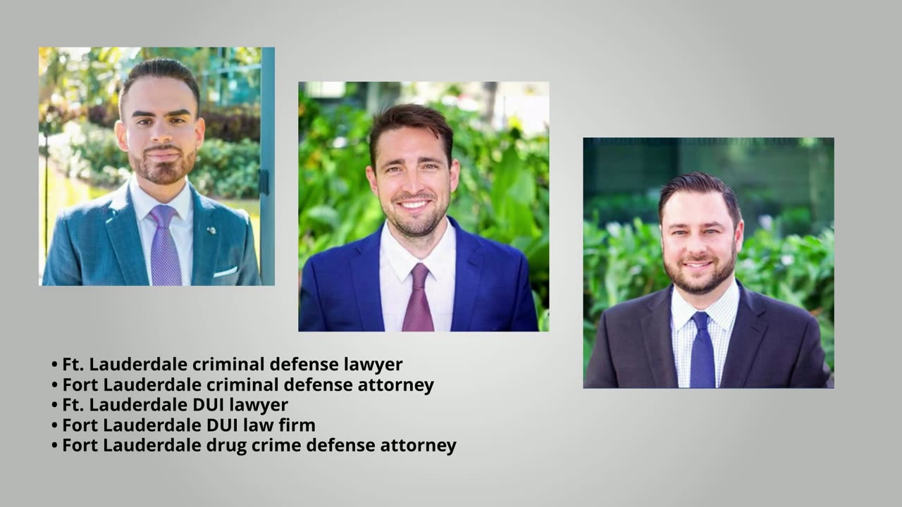 Ft. Lauderdale criminal defense lawyer