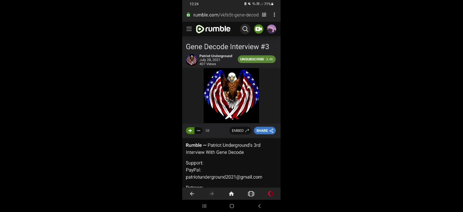 PATRIOT UNDERGROUND GENE DECODE