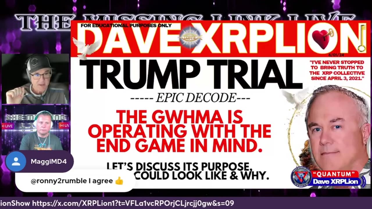 FULL VIDEO - Dave XRPLion - TRUMP TRIAL - EPIC DECODE and MORE!!