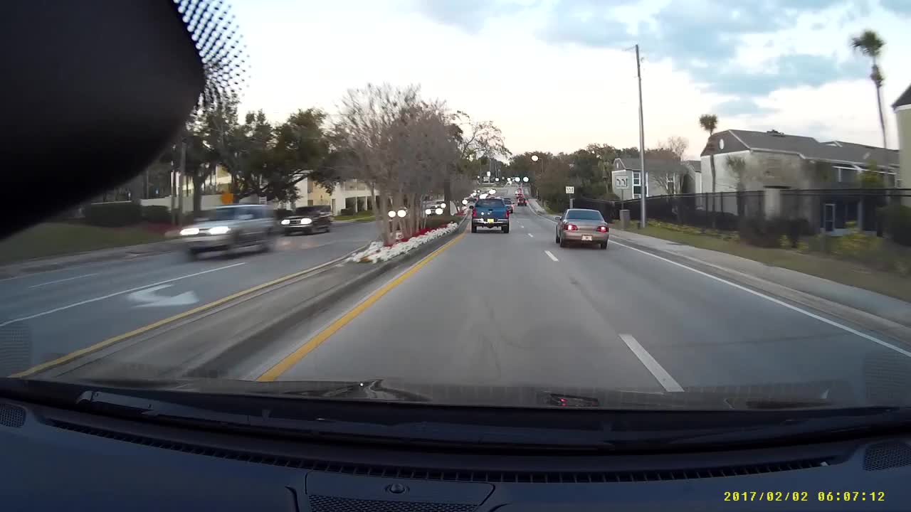 Impatient driver