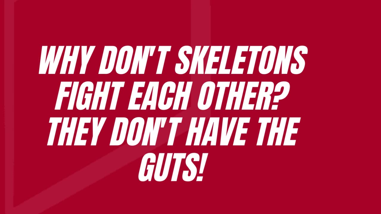 why donot skeletons fight each other? joke