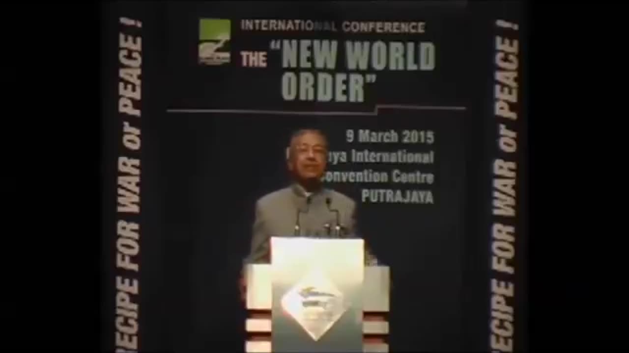 Population Reduction! Mahathir Mohamad & Thomas Barnett, New World Order Conference Malaysia 09Mar15