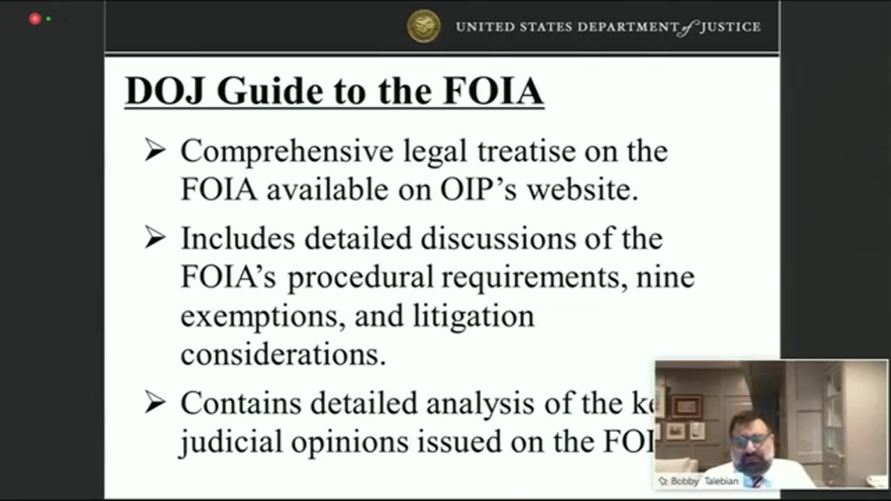 Chief FOIA Officers Council Meeting Livestream October 14 2020