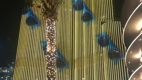 Amaizing LED light show on burj khalifa