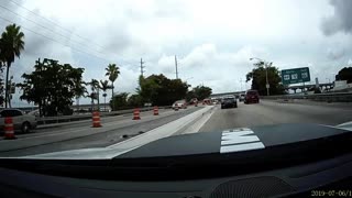 Car Flips After Merging Mistake