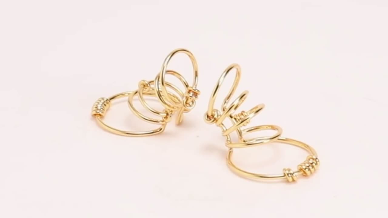 ENFASHION Multilayer Circle Ear Cuff Clip On Earrings For Women Gold Color Rock Earings Wit