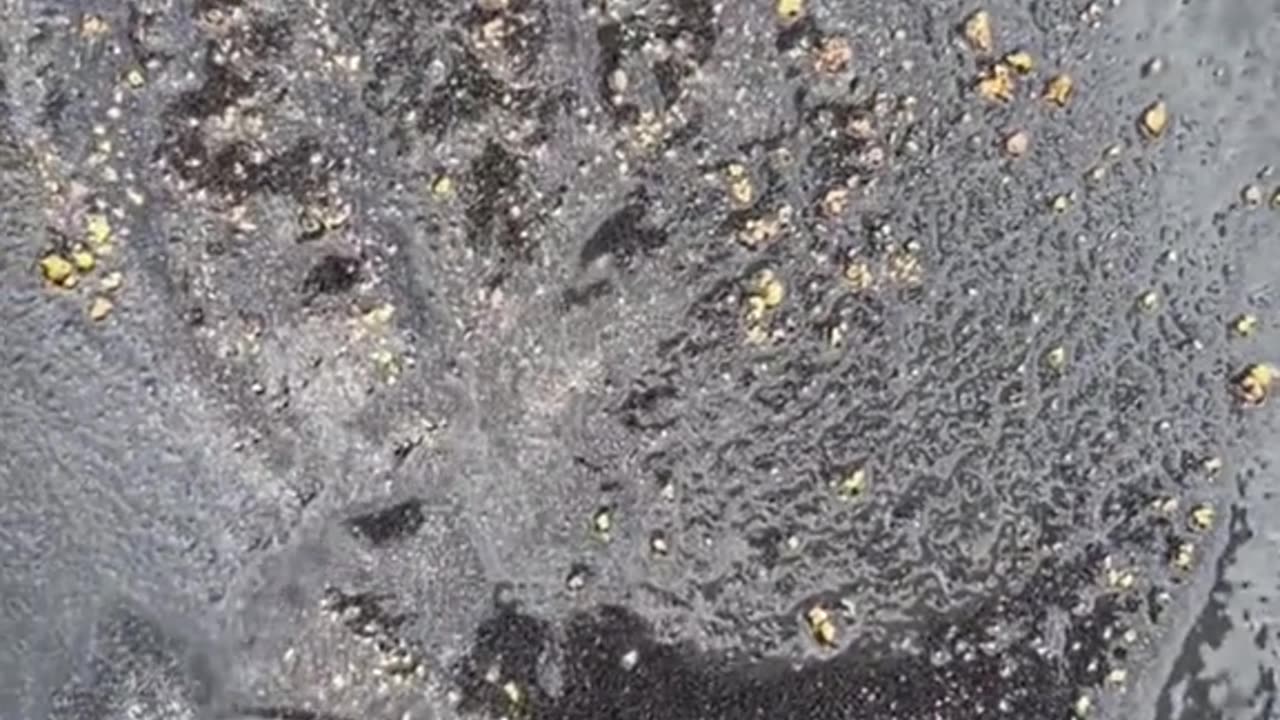 Gold explosion excavator