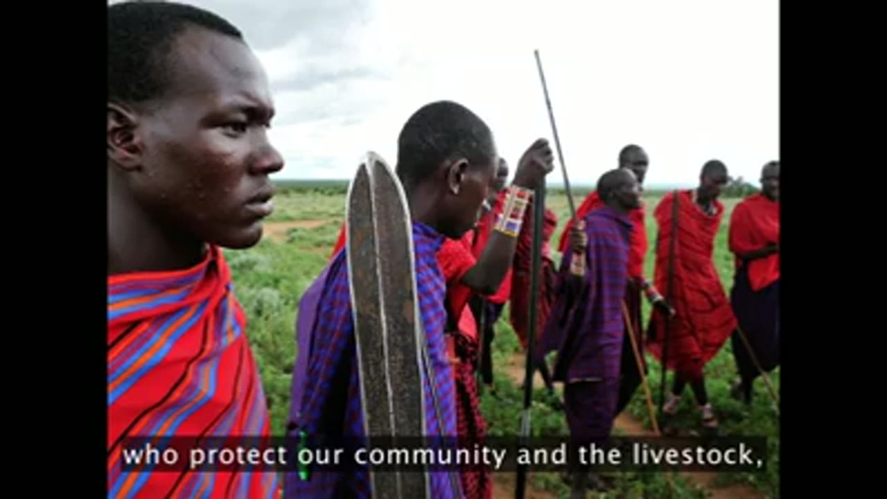 Kenyan Boy solved the problem to chase away lions from the village