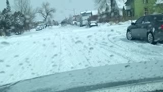 Skiing Down the Street