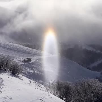Video Showing the Optical Phenomenon Called Subsun