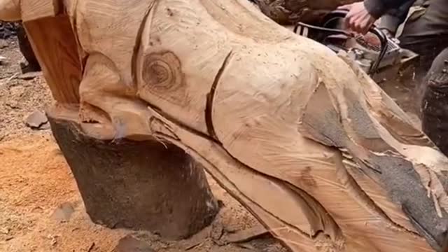 Wood carving