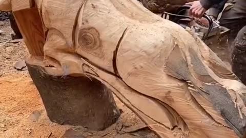 Wood carving