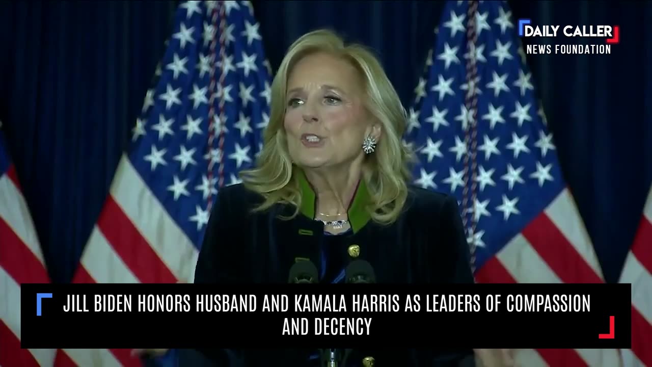 Jill Biden Honors Husband and Kamala Harris as Leaders of Compassion and Decency...