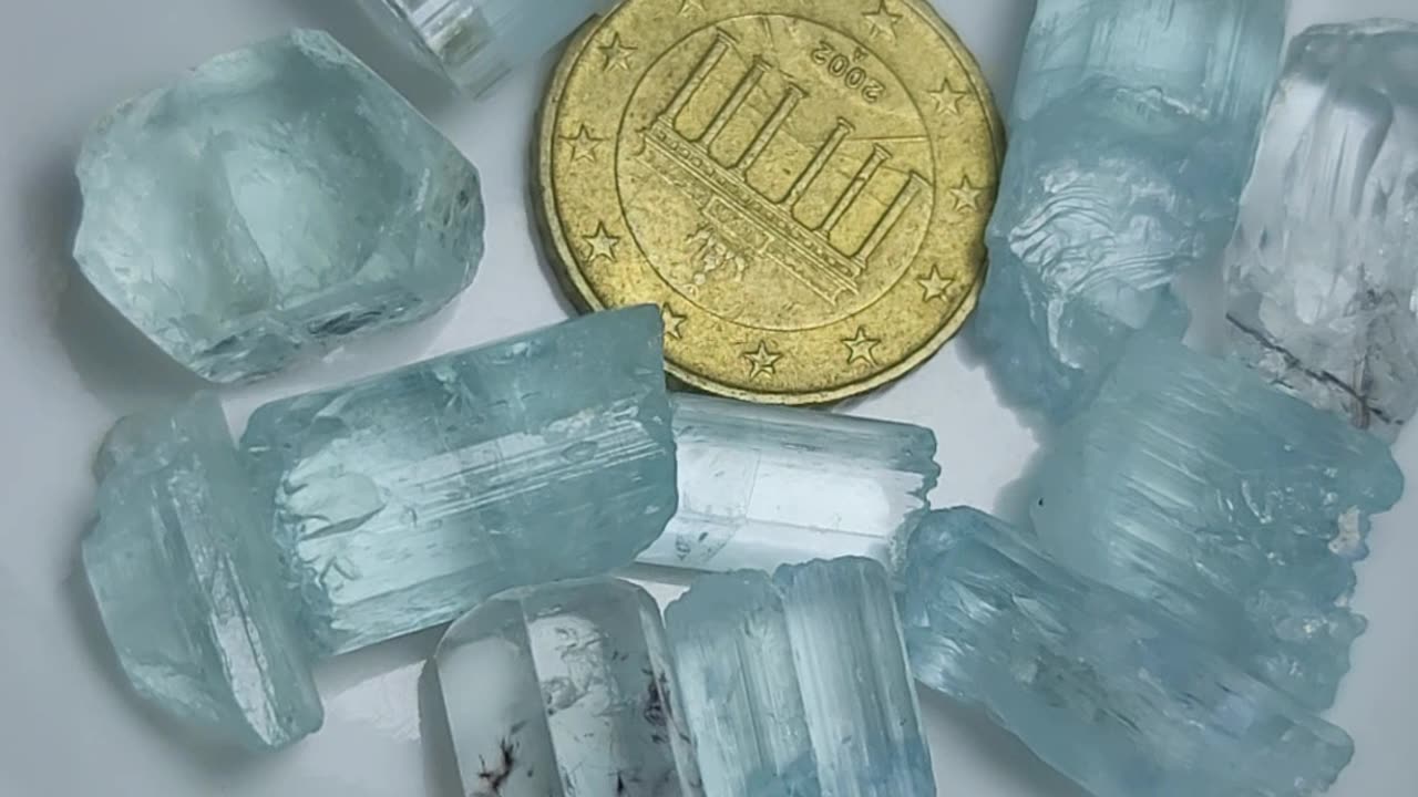 Beautiful Aquamarine crystals lot from shigar Valley, Pakistan