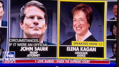 Justice Kagan. "He was the President. He is the Commander in Chief"
