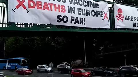 Mean while in Euro. People are awake from Covid tyranny