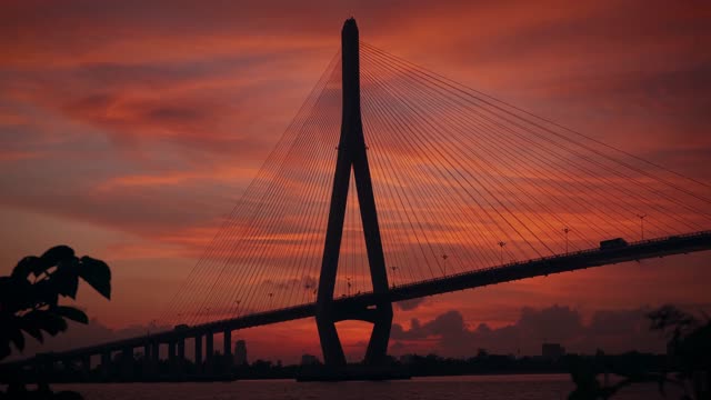 Can Tho bridge in Vietnam in the afternoon is really beautiful.