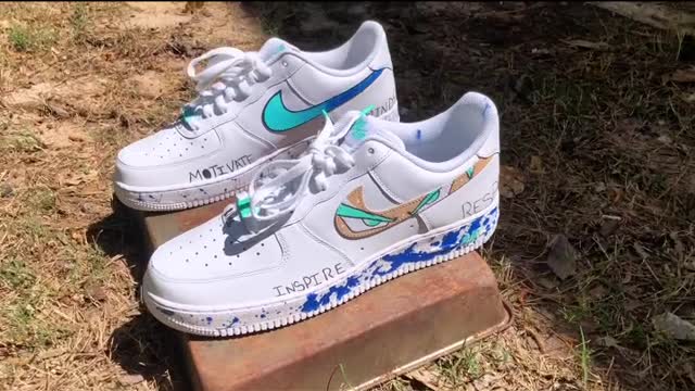 Custom Nike Air Forces 1s