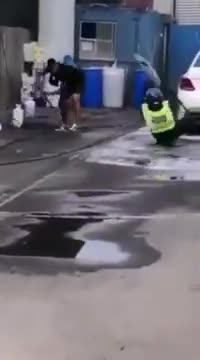 Riot Cop "Show me ur v. card!" Best Comedy! | IrnieracingNews Humor