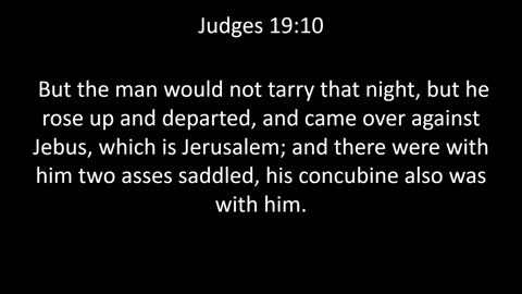 KJV Bible Judges Chapter 19