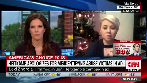 Sexual assault survivor Lexi Zhorela blasts Heidi Heitkamp