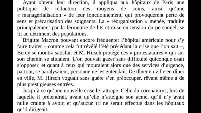 Martin Hirsch extrait du dernier livre de Juan Branco