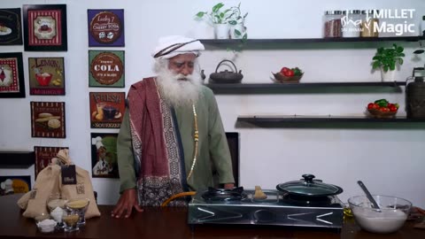 Sadhguru Radhe Cook A Ragi Dosa Together