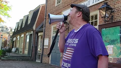 Street Preaching In Colonial Williamsburg: Merchant's Square