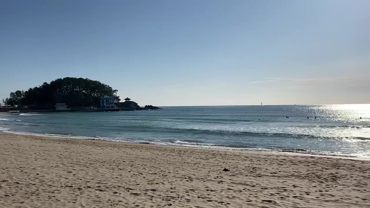 The sea of korea in busan