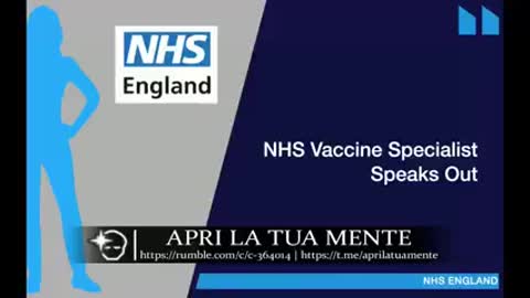 Testimonianza di una caposala inglese dell'NHS sulla campagna di vaccinazione