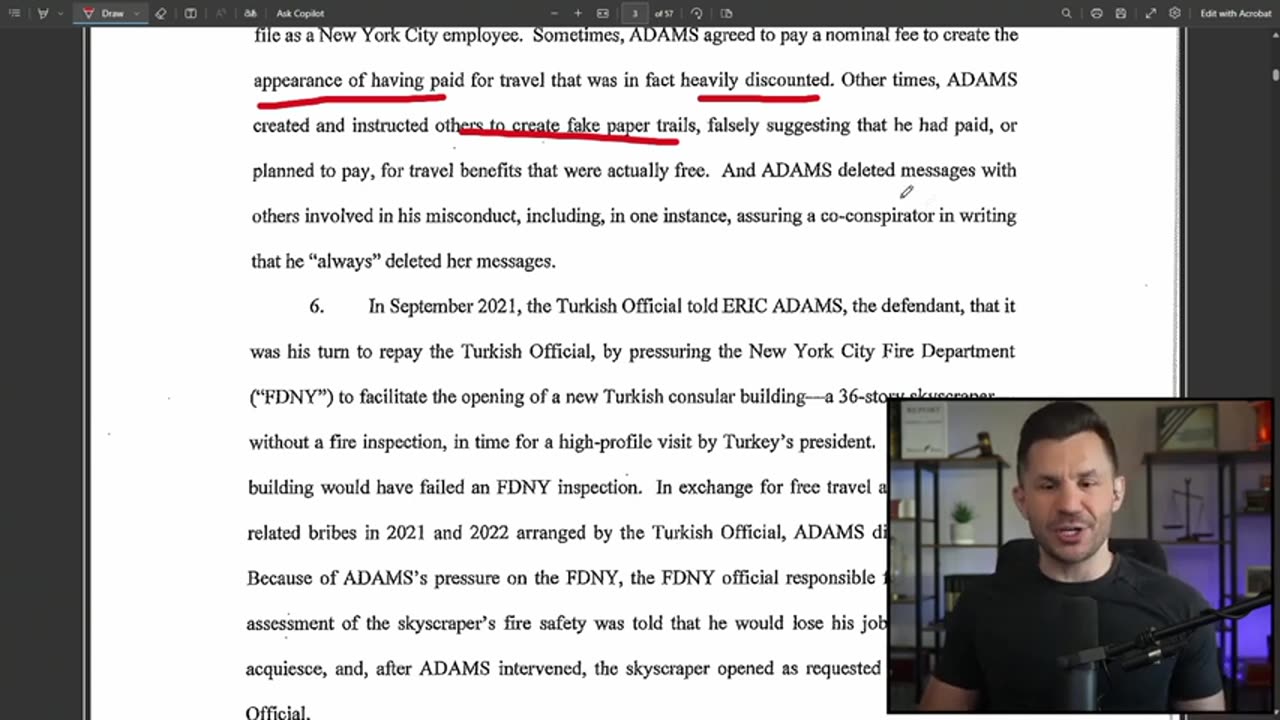 Robert Gouveia-NYC Mayor Eric Adams INDICTED for BRIBERY and CORRUPTION