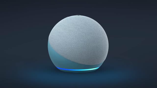 Echo Dot (4th Gen, 2020 release) Next generation smart speaker with powerful bass, Alexa (Blue)