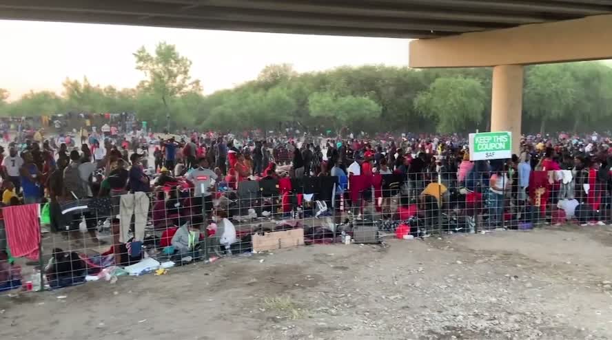 New Video Footage of Del Rio, Texas Shows Border Crisis CONTINUES TO GROW!!!