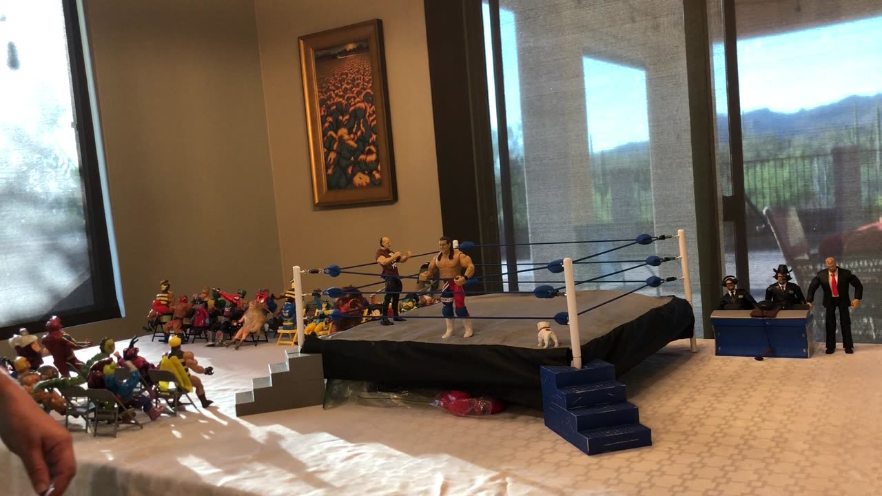 Action figure wrestling blue empire May 2024