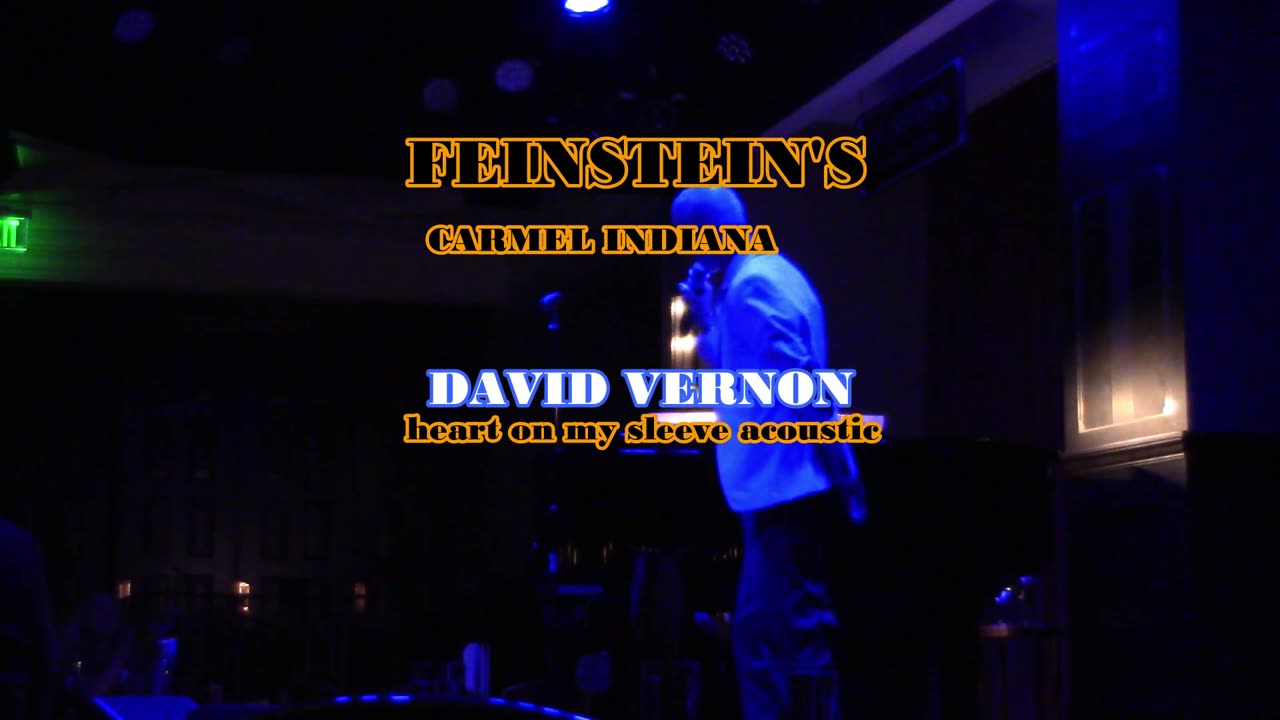 David Vernon at Feinsteins Carmel, IN