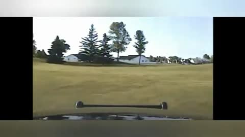 DASHCAM: Intense Police Pursuit Through Yards & A Golf Course