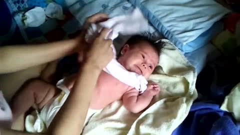 very happy baby