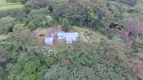 KAIEIE ROAD - AERIAL DRONE VIEW OF 3/2.5 HOME FOR SALE ON 12.45ACRES - PART 1/3