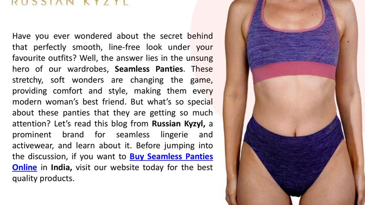 Why Seamless Panties Are Becoming Modern Women's Best Friends?