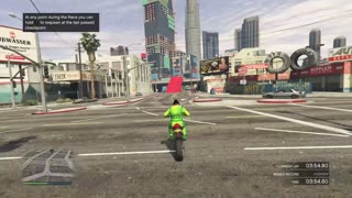 Backflip over a highway on a dirt bike — GTA 5